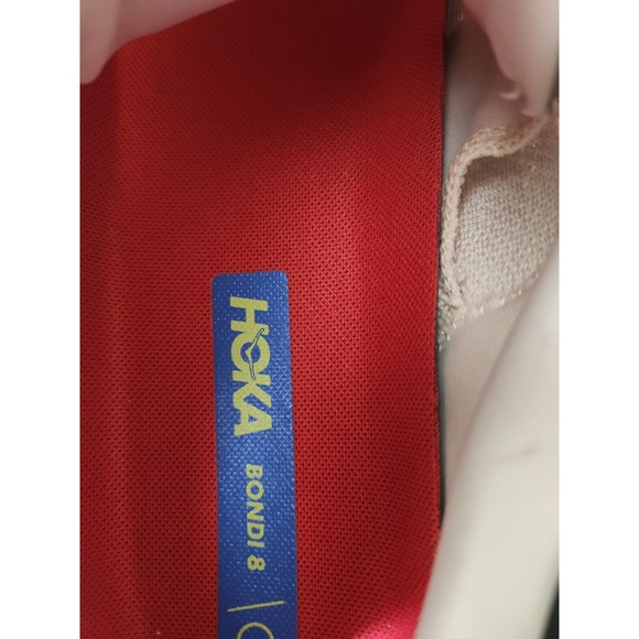 Hoka Bondi 8 Men's Running Shoes Light Beige Cream Size 13D - Picture 5 of 9